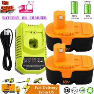 Ni-Mh For Ryobi 18V Battery OR Charger P100 P101 130224028 130224007AB P1801 NEW - Picture 1 of 17