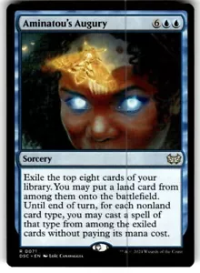 Aminatou's Augury Commander: Duskmourn: House of Horror Regular MTG NM - Picture 1 of 2