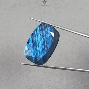 Piedra preciosa con forma de cojín de labradorita de alta calidad corte facetado 34,50 quilates 1 pieza 29*20 mm - Imagen 1 de 5
