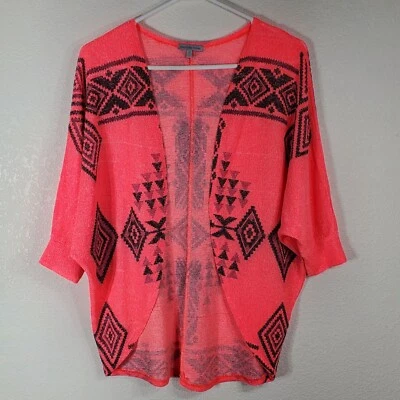 Cárdigan azteca tribal mediano Charlotte Russe para mujer kimono suéter frente abierto Foto 1 de 4