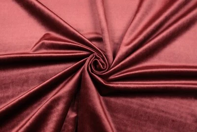 Möbelstoff Weicher Samt Velvet Velours Bezugsstoff Polsterstoff Deko Weinrot  - Bild 1 von 2