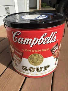 1998 CAMPBELL'S SOUP KIDS POPCORN TIN - Picture 1 of 4