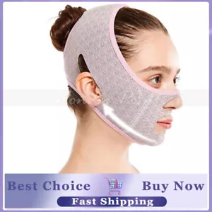 V Line Lifting Gesichtsmaske Doppelkinn Reduzierer V Form Abnehmen Straffende Maske - Bild 1 von 15