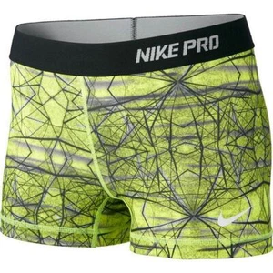 NEW! NIKE PRO [XL] Women 2.5" Compression Yoga/Gym Shorts-Volt/Black 575661-702 - Picture 1 of 2