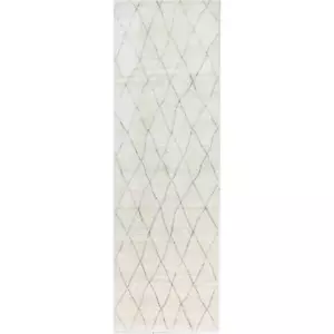 Bashian Terrain Zarin 2'6" x 8' Hand Woven Area Runner Rug in Ivory - Picture 1 of 6