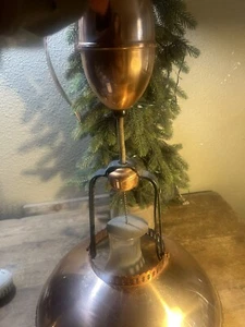 MCM Vintage Kupfer Metall Windlicht Lampe Hänge Decken Leuchte Lampe Leuchte - Bild 1 von 7