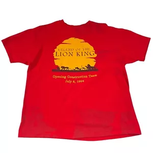 Disney Legend of the Lion King Shirt Construction Team Men's Size XL 1994 - READ - Picture 1 of 14
