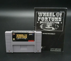 Wheel Of Fortune Deluxe Edition (Super Nintendo System) SNES Game w/ Manual - Picture 1 of 2