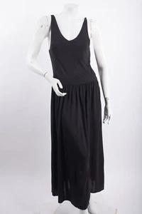 Rag & Bone Womans Dancer Midi Tank Dress Size M Black V-Neck NWT - Picture 1 of 6