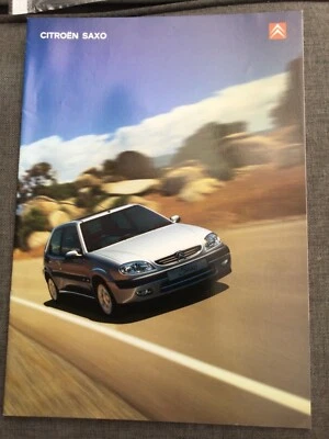 Citroen Saxo 2001 brochure in Very Good condition  - Image 1 of 3