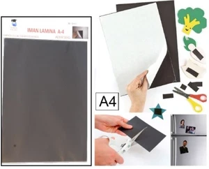IMAN LAMINA HOJA MAGNETICA ADHESIVA PEGATINA NEVERA MANUALIDADES ESCOLAR NIÑO - Imagen 1 de 4