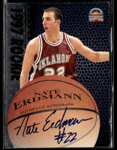 1997-98 Score Board Autographed #NNO Nate Erdmann 1997 Rookies Silver - Picture 1 of 2