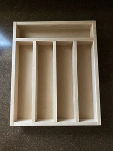 Jean Dubost Laguiole Wood Flatware Holder Tray France - Picture 1 of 6