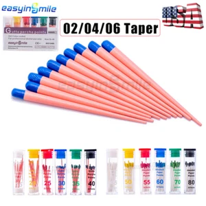 EASYINSMIL1Box Gutta Percha Points Endodoncia .02/.04/.06 Cónico para Endo Dental - Imagen 1 de 27