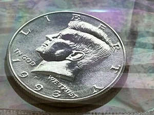 1993 P KENNEDY HALF FROM Mint Set Brilliant Uncirculated US COIN FREE SHIP - Picture 1 of 2