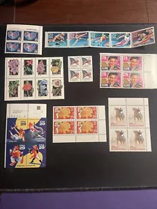 U.S. 29c, 1991-1999, MNH 6 Blocks Of 4,1 Block Of 5,1 Block Of 8 Stamps, XF - Picture 1 of 10