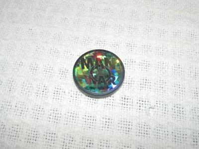 Vintage Man O War Black Plastic POG Slammer - Image 1 of 2