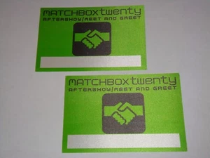 MATCHBOX TWENTY 2 BACKSTAGE TICKET PASS Rob Thomas More Than You Think Are 20 - Picture 1 of 5