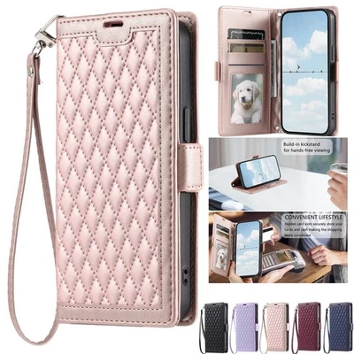 For Huawei Honor 400 X9c X6b P70 Pro Leather Flip Stand Card Wallet Case Cover - Image 1 of 4