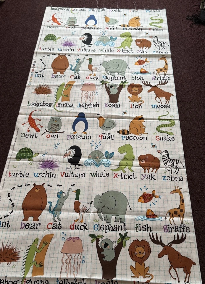 2013 Rare! Alexander henry” ABC With Me” OOP ( 1 .1/2 Yards/44’ Wide) - Image 1 of 4