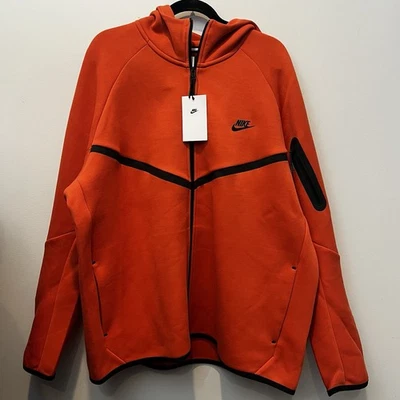 Sudadera con capucha Nike Tech cremallera completa para hombre coral/negro talla 2XL HV0949-846 Foto 1 de 3