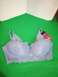 Sujetador Maidenform 38C Azul Informal Cómodo Convertible Bralette Inalámbrico Copa de Espuma - Imagen 1 de 4