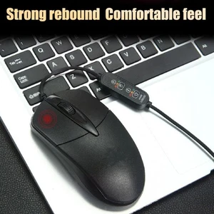 Heated Mouse Temperature Adjustable Timing 1600DPI USB Plug In Heat Buttons F FY - Bild 1 von 24