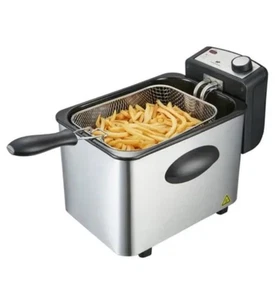 Friteuse électrique CONTINENTAL EDISON CEFR4IX3 - 4 litres – 2000W – Inox - Photo 1/2