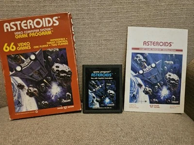 Atari 2600 Asteroids Game - Complete with Box & Instructions - Vintage Retro Gam - Image 1 of 2