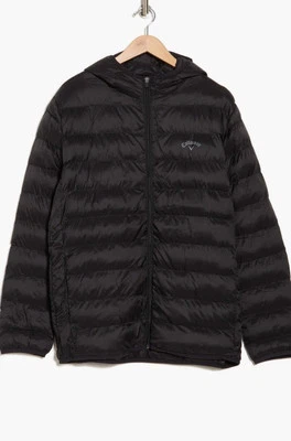 Chaqueta acolchada acolchada Callaway Golf Channel con capucha negra grande nueva con etiquetas precio de venta sugerido por el fabricante 104 USD Foto 1 de 4