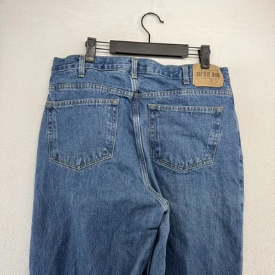 Vintage Gap Jeans Men's 36x34 Fits 33x34 Blue Denim Easy Loose Medium Fit y2k - Image 1 of 4