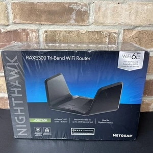 Netgear Nighthawk Raxe300 Axe7800 Tri-band 7,8 Gbps + router Wifi czarny nowy zapieczętowany - Zdjęcie 1 z 7