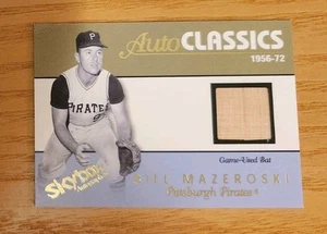 2004 Skybox AutoClassics Game Used Bat Bill Mazeroski #AM-BM Pittsburgh Pirates - Picture 1 of 2