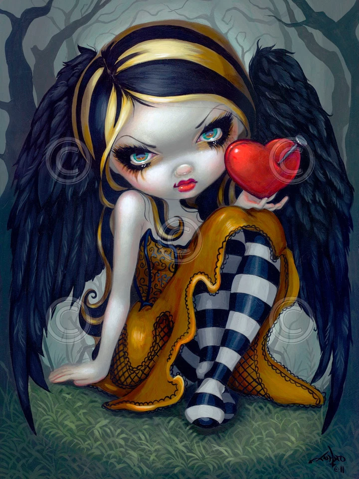 Póster gótico con impresión artística Heart of Nails de Jasmine Becket-Griffith 24x18 Foto 1 de 1