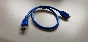 Sinforcon USB 3.0 AM - micro USB Serial cable blue CAB00011 - Foto 1 di 3