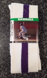 Calcetines de béisbol de colección Ridgeview Double Play corte cinta para hombre liga 24" 10-13 nuevos con etiquetas - Imagen 1 de 5