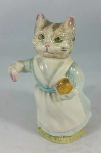 VINTAGE BEATRIX POTTER "TABATHIA TWITCHIT" CAT FIGURINE, 3.25" 1961, BESWICK EXC - Picture 1 of 8