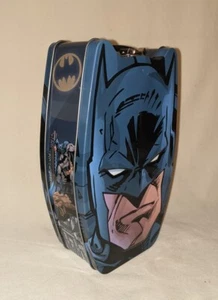 Batman Kopfförmige 3D Metall Brotdose Tragetasche Spielzeug Blechdose Firma - Bild 1 von 10