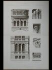 PARIS, 5 AVENUE KLEBER, HOTEL PARTICULIER - GRANDE GRAVURE  ARCHITECTURE 1887