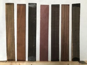 7 Species,Guitar Fingerboard/Fretboard Blank- 21x 2.95x 3/8 Free Shipping USA - Picture 1 of 10