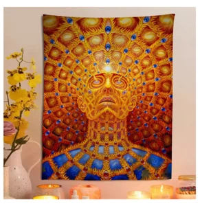 BRAND NEW Alex Grey Trippy Psychedelic Wall Tapestry 24" by 36" - Picture 1 of 1
