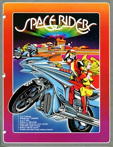 Volante de pinball Space Rider Atari / folleto / anuncio / - Imagen 1 de 3