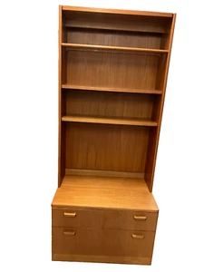 Retro G Plan Mid Century Teak 3-Shelves and 2-Drawers Display Cabinet. - Picture 1 of 17