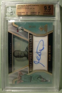2007-08 SP ROOKIE THREADS GOLD ROOKIES #76 GLEN DAVIS AUTO JERSEY 10/50 BGS 9.5 - Picture 1 of 2