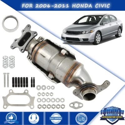 For 2006-2009 2010 2011 Honda Civic 1.8L l4 Exhaust Manifold Catalytic Converter - Image 1 of 4
