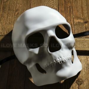 White Sugar Skull Mask Halloween Masquerade Party Mardi Gras DIY Day of the Dead
