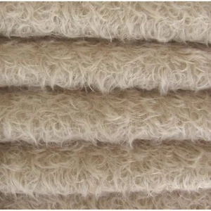 Tela de mohair mate rizada semi-esparcida gris plata INTERCAL 5/8" 1/4 yarda 325S/CM - Imagen 1 de 4