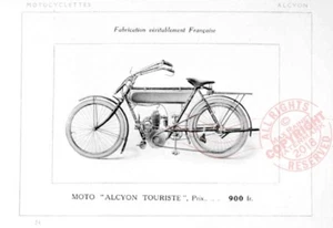 France 1912 ALCYON CATALOGUE Bicycles Motorcycles Voiture Car SAMPLES + MODELS - Picture 1 of 12