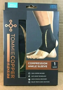 Tommie Copper Ankle Compression Sleeve Joint Ankle Pain Relief Small Medium - Picture 1 of 2