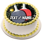 Table tennis edible cake picture party decoration personalized desired text...